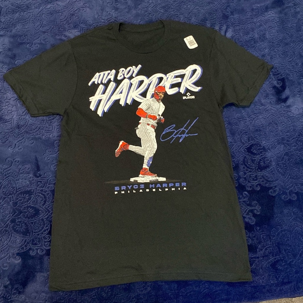 Atta Boy Harper men’s small black t-shirt Bryce Harper Phillies MLB Baseball